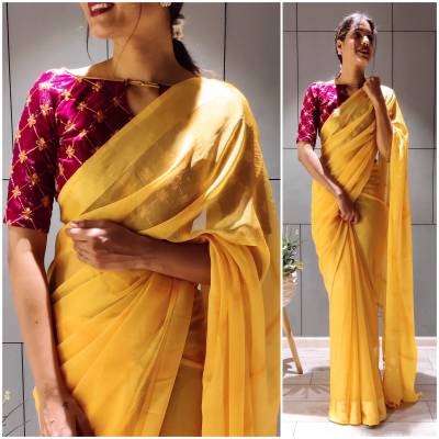 Dubai By At Fancy Chiffon Saree Collection